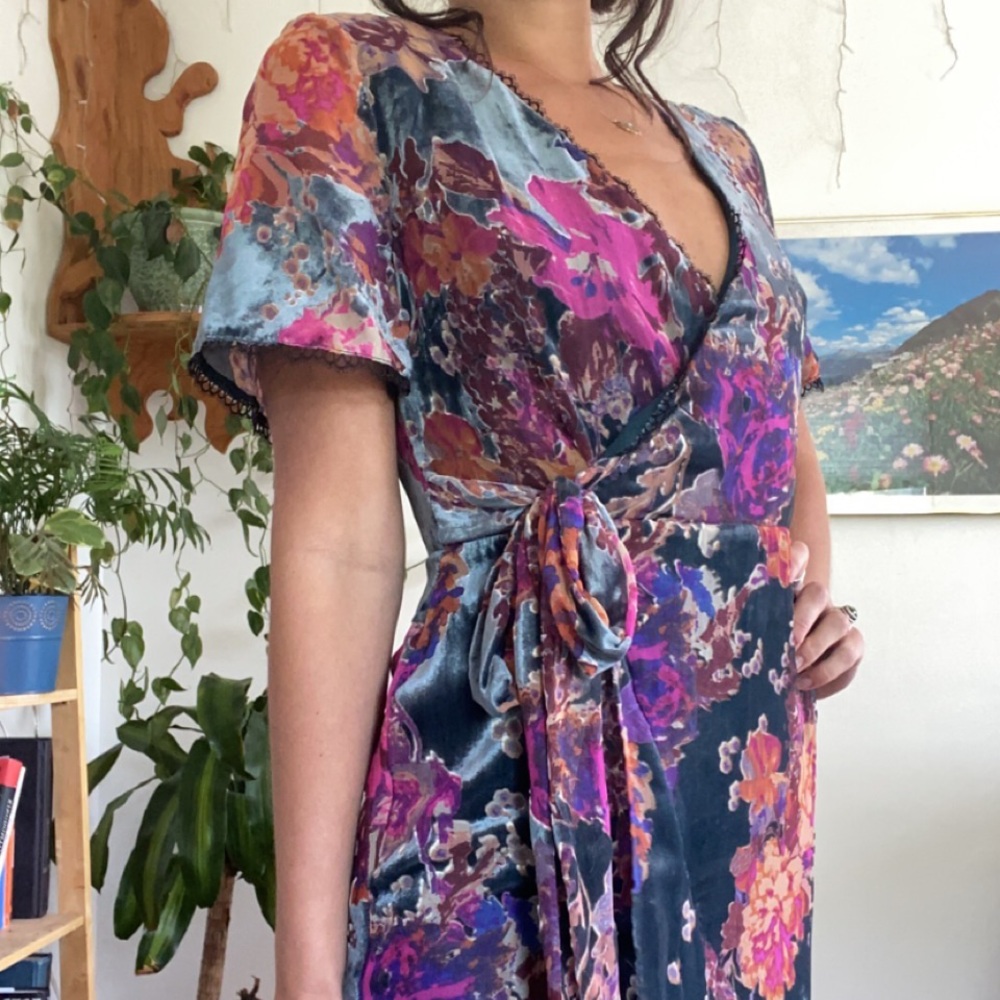 Bhldn Harlyn Guest Of Honor Velvet Dress Size M